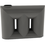 2300L Urban Slimline Slate Grey